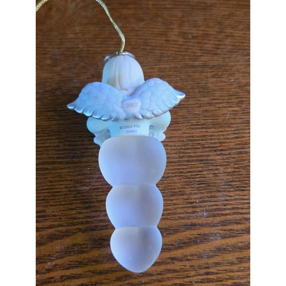 Enesco Precious Moments MIB Angel Icicle Hanging Ornament‎ Christmas Holiday
